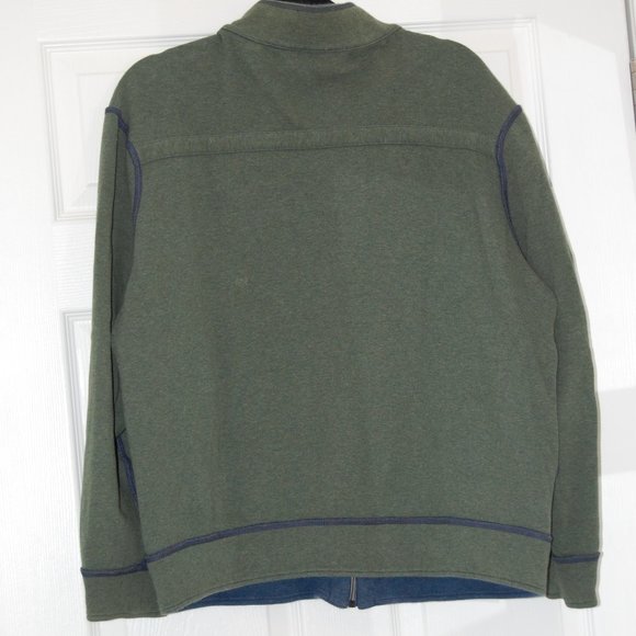 Green/Blue Reversible ZIpper Jacket No Tags - Picture 6 of 13